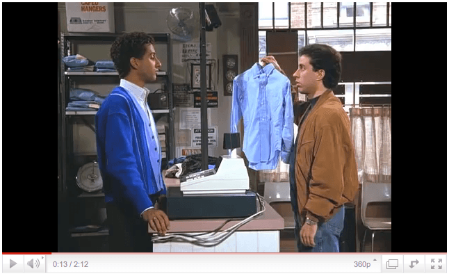 Seinfeld at cleaners