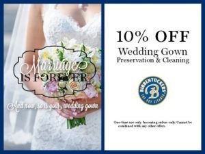 Wedding Gown Cleaning Coupons